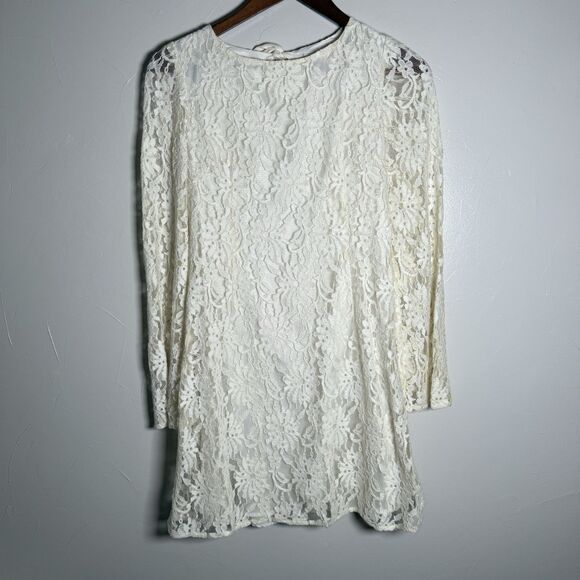 MM Couture Floral Lace Tunic Dress Open Back Women's Size Medium - Picture 1 of 14